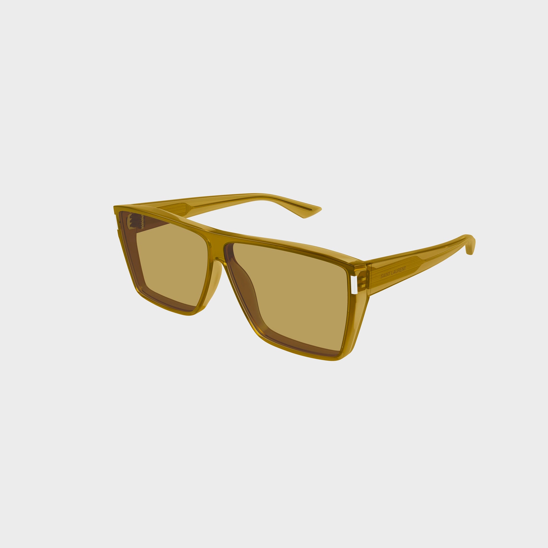 Saint Laurent Square Frames - Brown