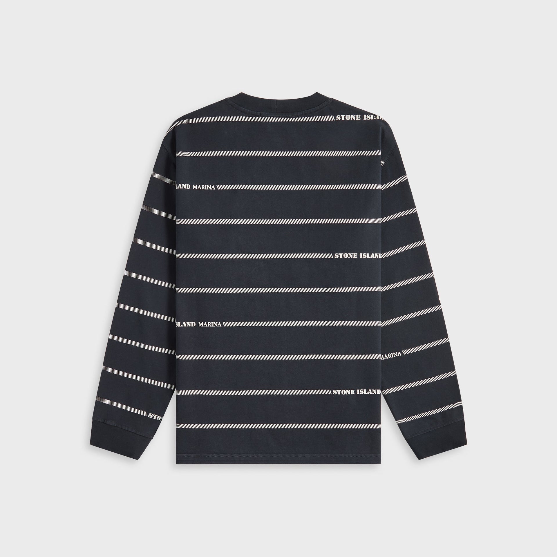 Stone Island Combed Organic Cotton Sweatshirt in Blue Marine