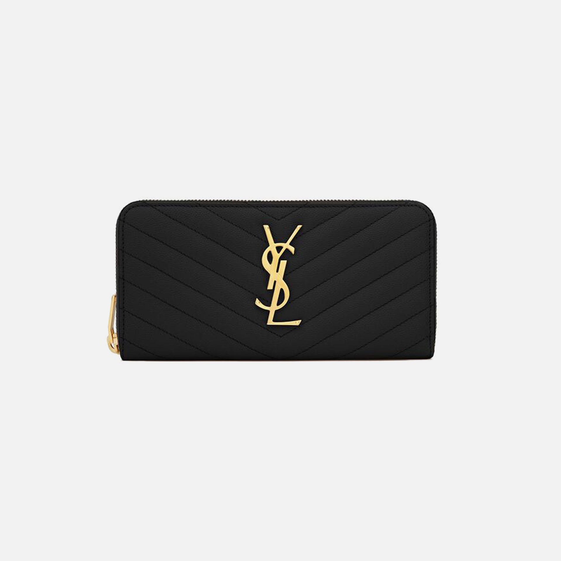 Saint Laurent YSL (117Y) Mono Wallet - Nero