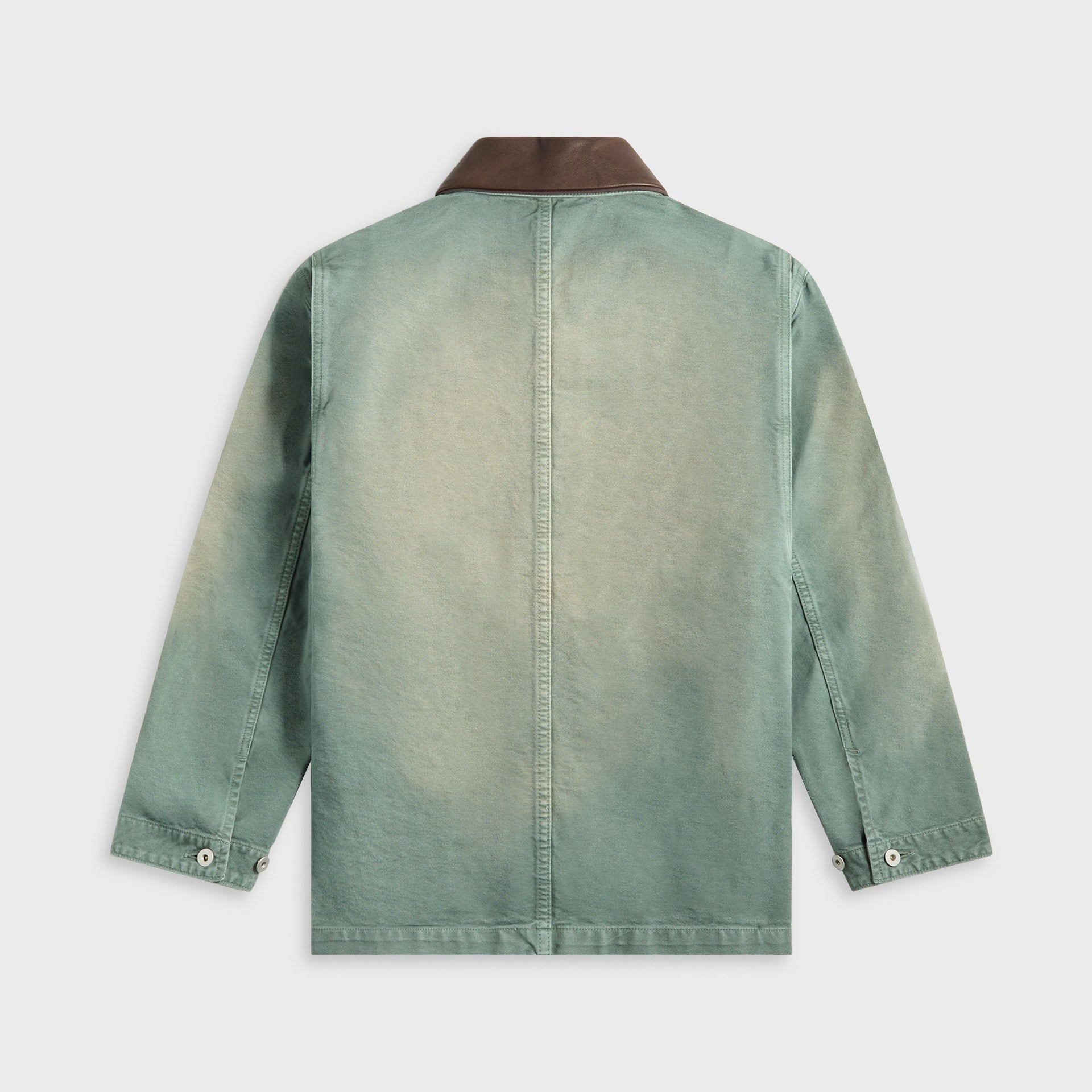 Auralee Organic Cotton Duck Blouson in Ash Green