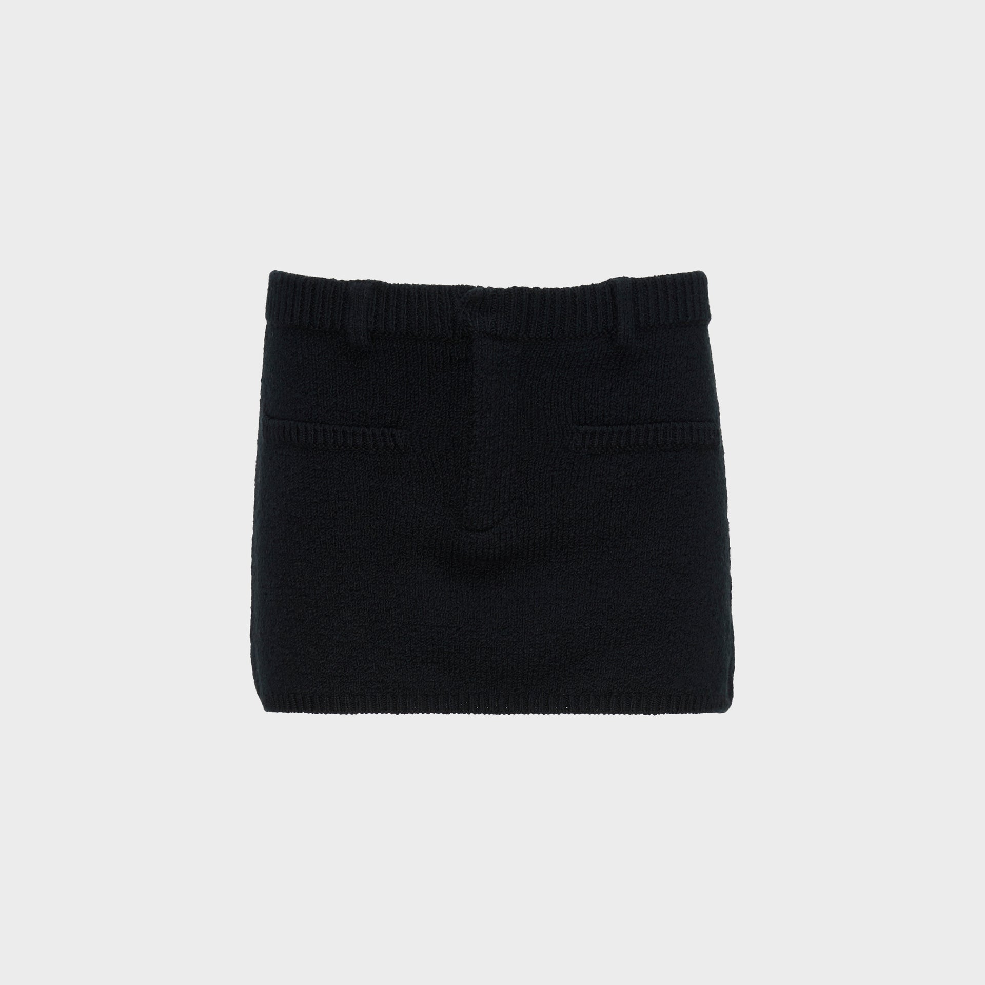 Aya Muse Knit Mini Skirt - Black