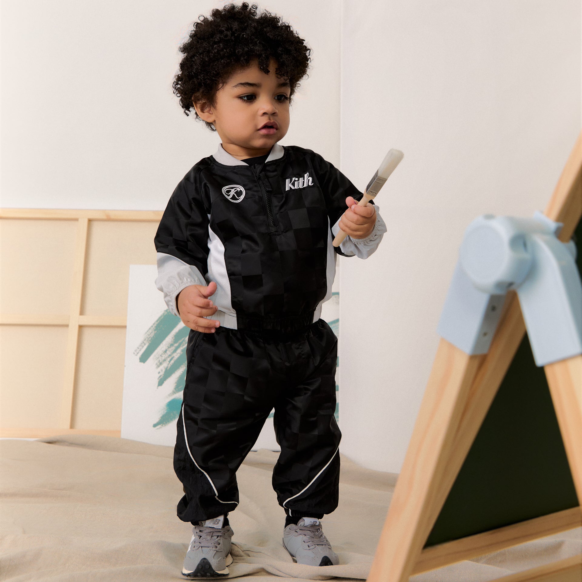Kith Baby Dayton Quarter Zip - Black