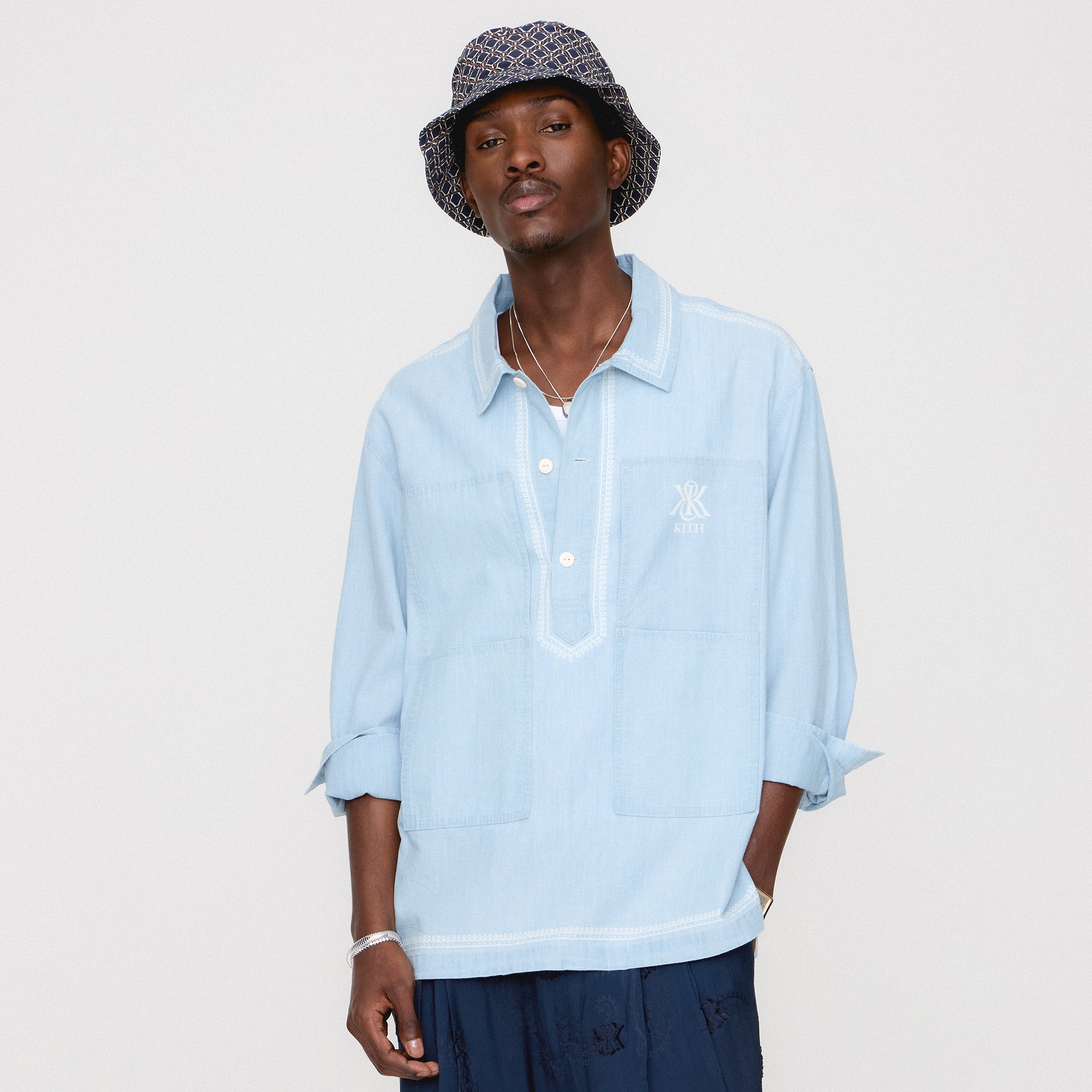 Kith Chambray Paterson Shirt - Light Indigo