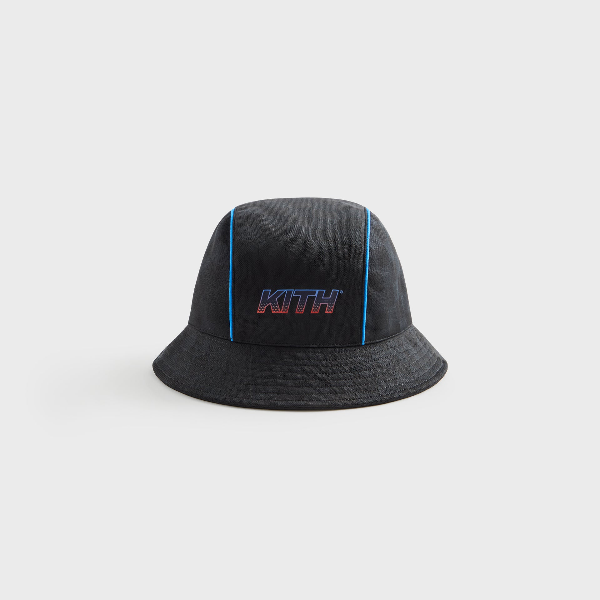 Kith Kids Soccer Checkered Bucket Hat - Black