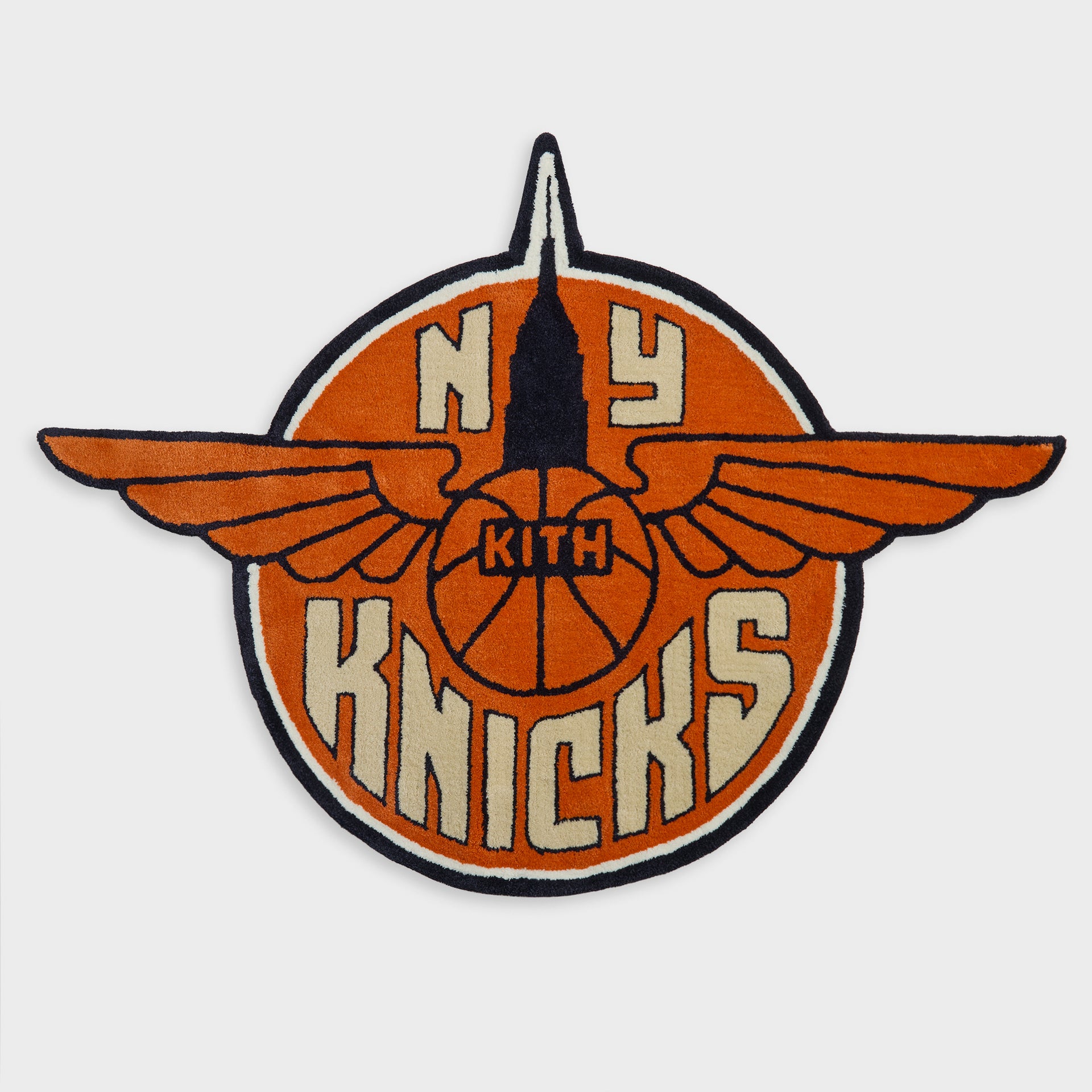 Kith for the New York Knicks Wingman Logo Rug - Multi