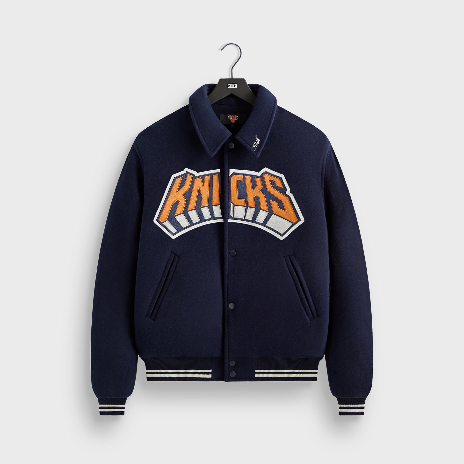 Kith for the New York Knicks Empire Wool Coaches Jacket - Nocturnal