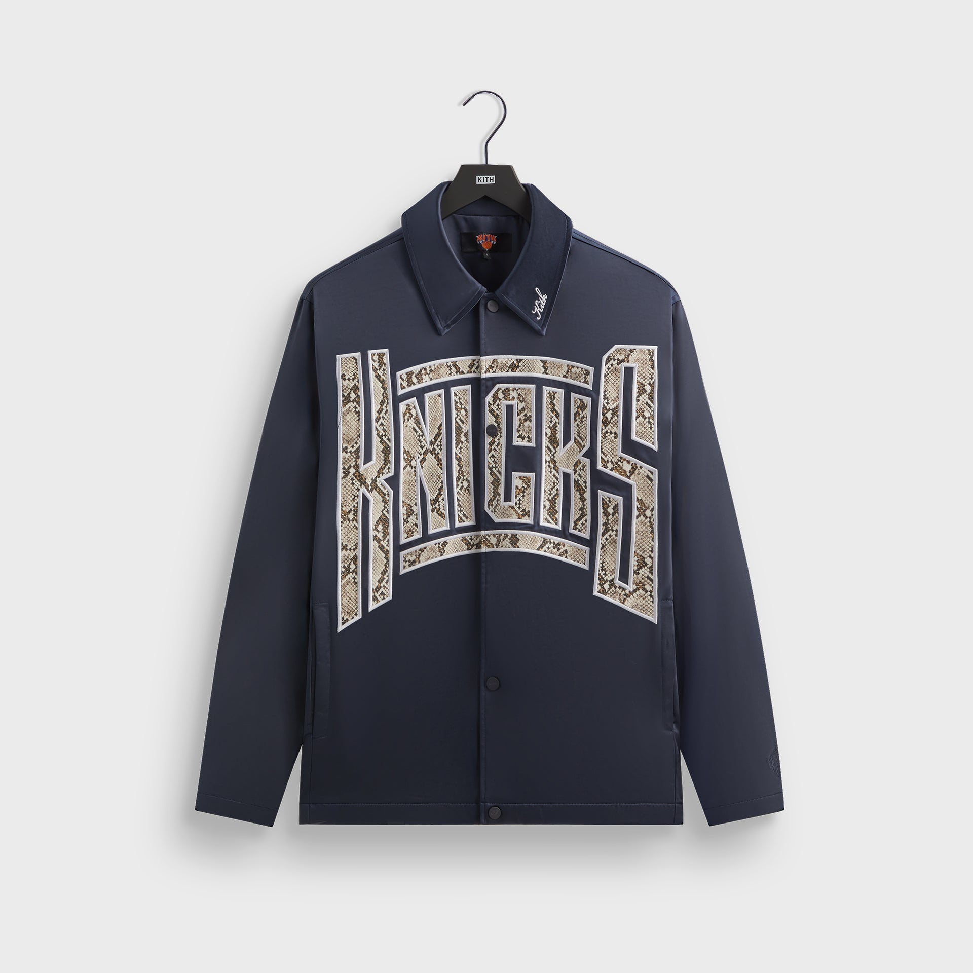 Kith for the New York Knicks Snap Front Coaches Jacket - Nocturnal