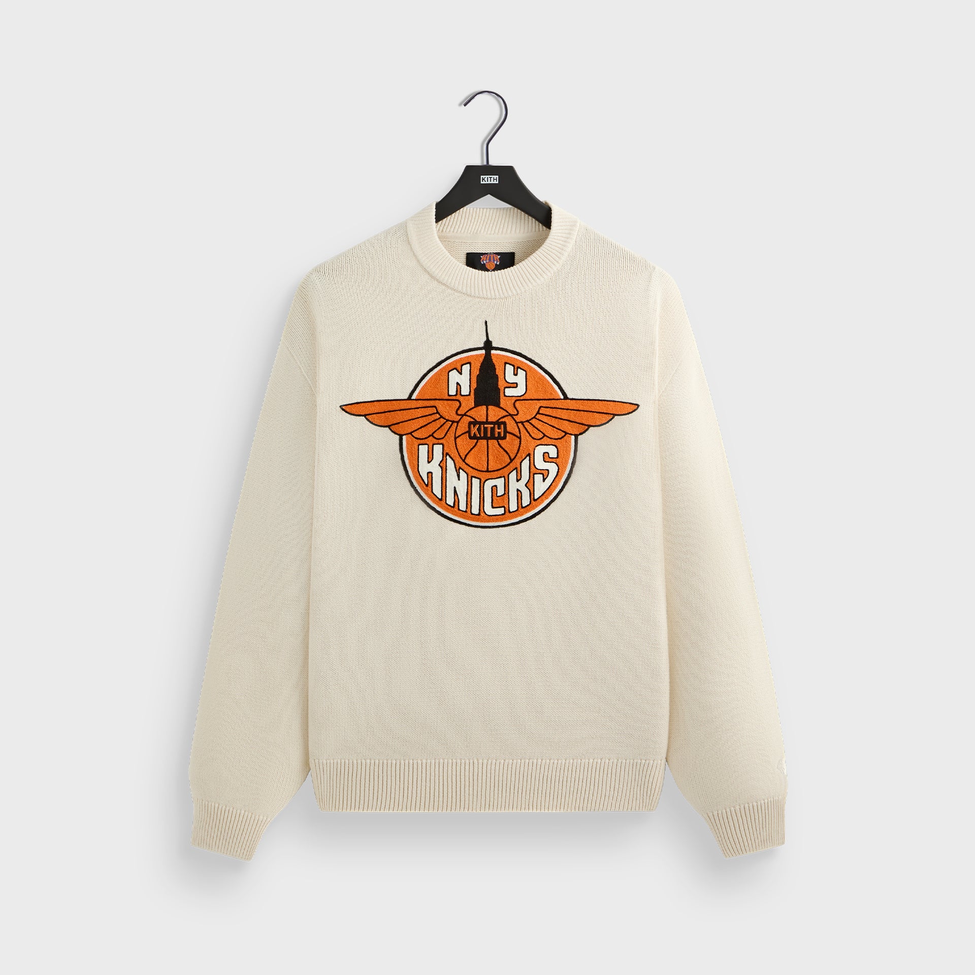 Kith for the New York Knicks Wings Lewis Sweater - Sandrift