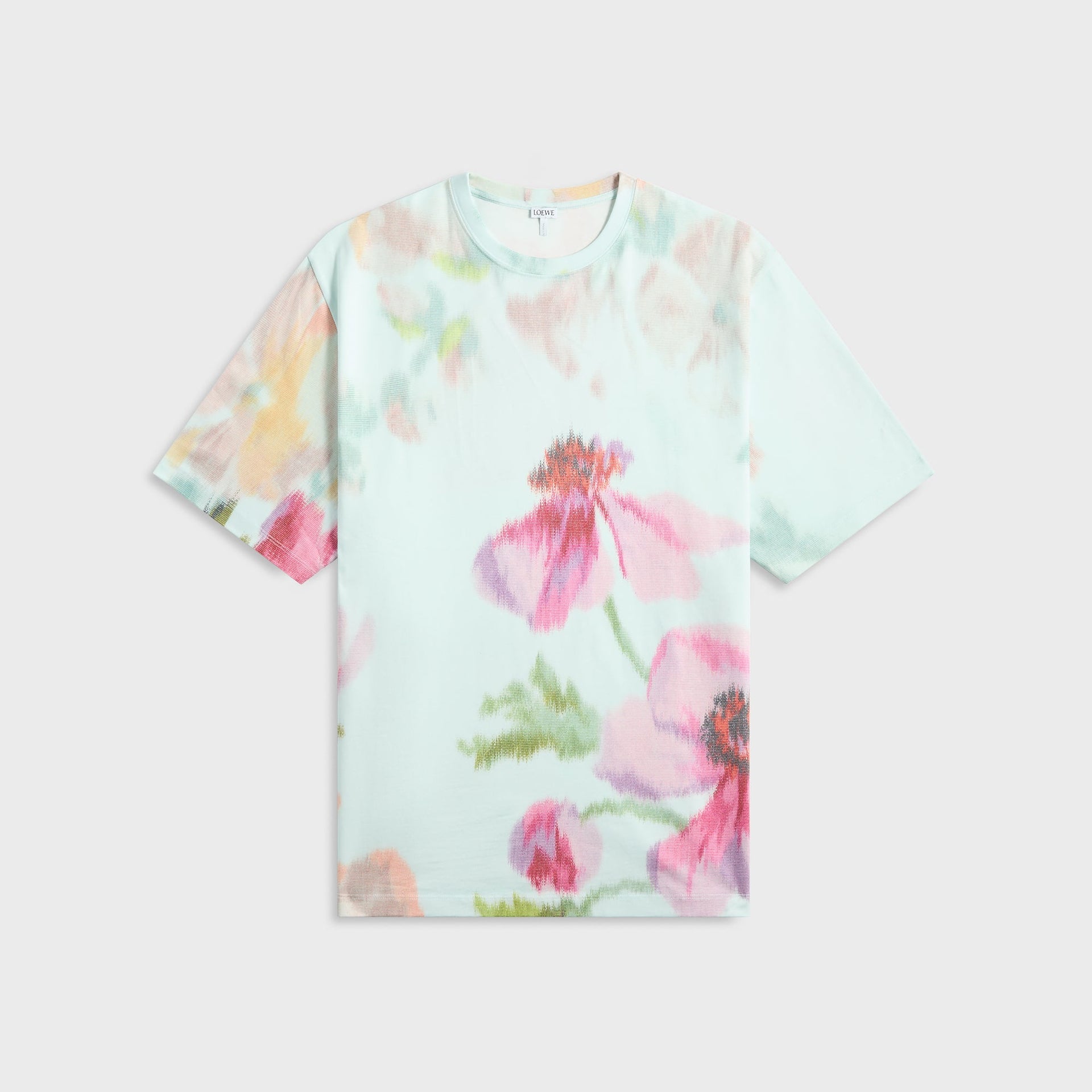 Loewe Loose Fit Tee in Light Blue / Multicolor
